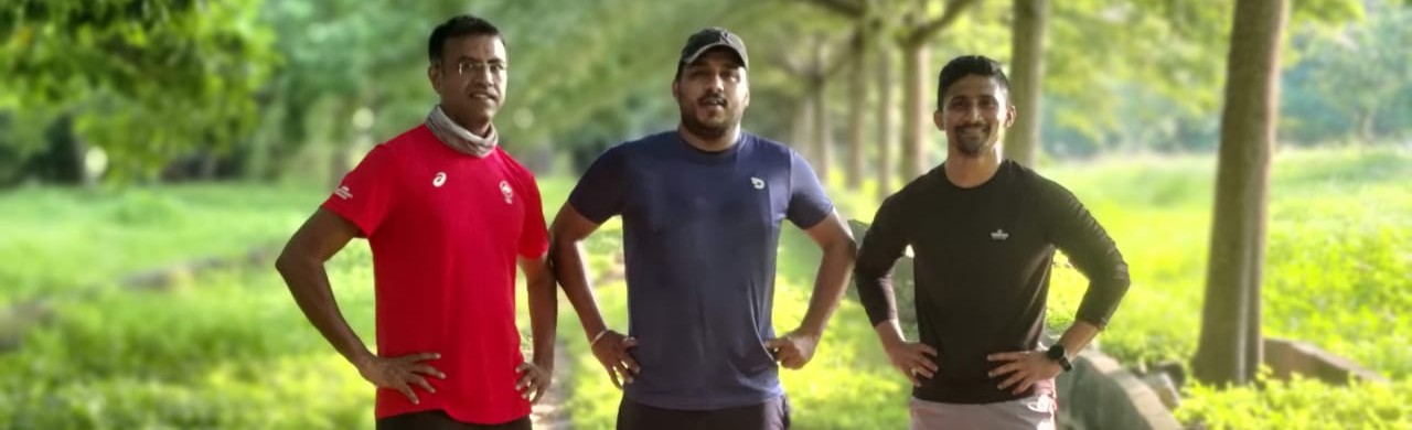 Trail Running in Forest